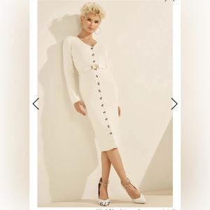 Guess Luis belted cardigan dress